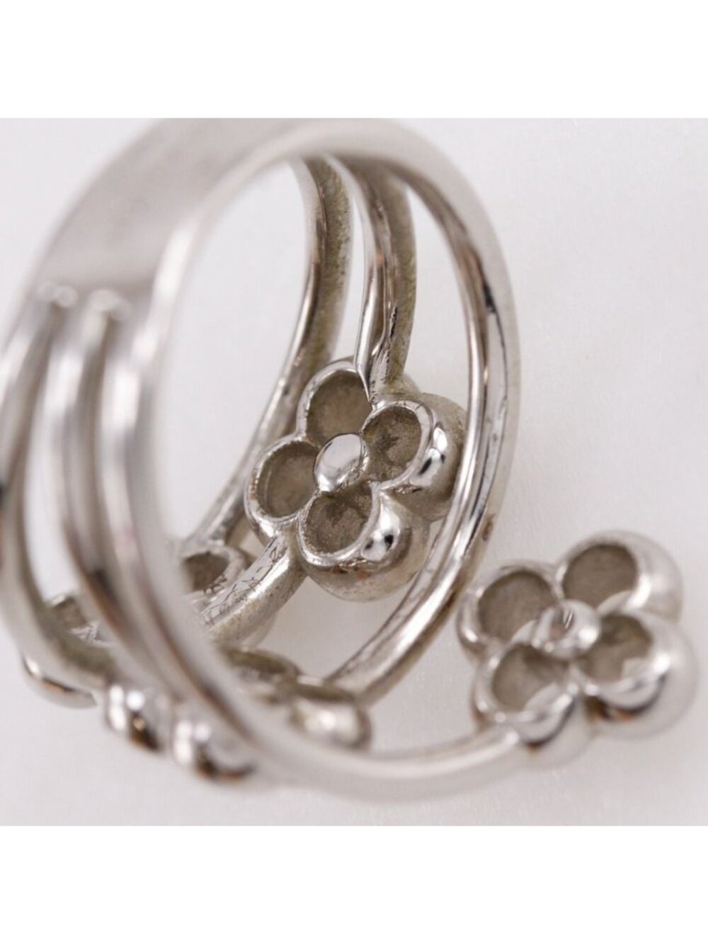 Louis Vuitton Ring Flower Full Metal Silver - Picture 9 of 11